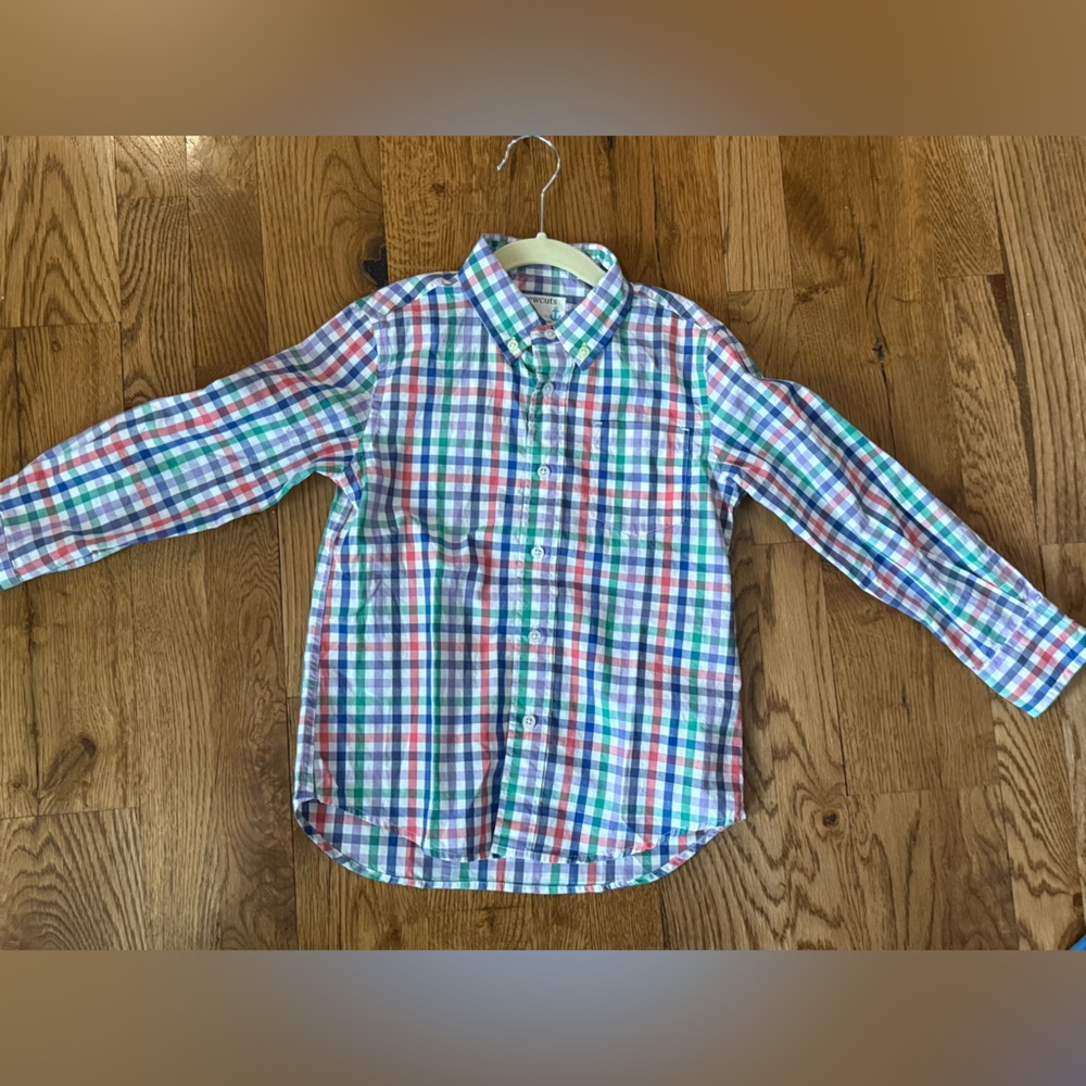 NWT Boys Crew Cuts Multi Color Button Down
Size: 4-5